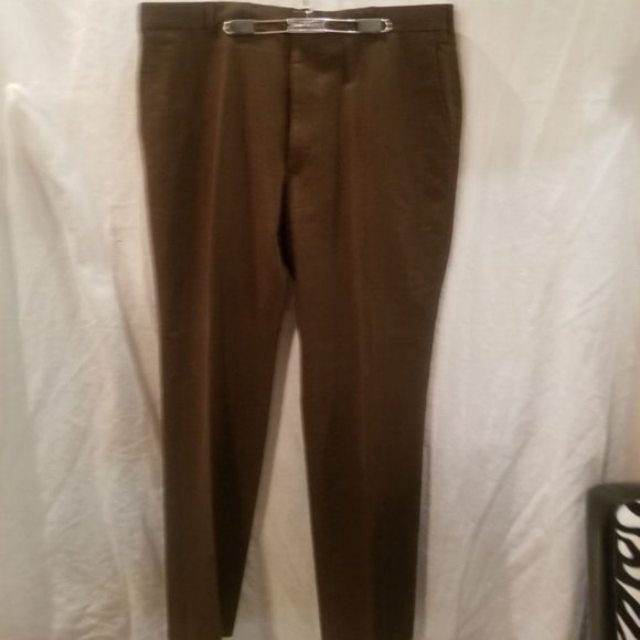 Vintage John Alexander brown wool men's slacks 38 - Picture 2 of 8